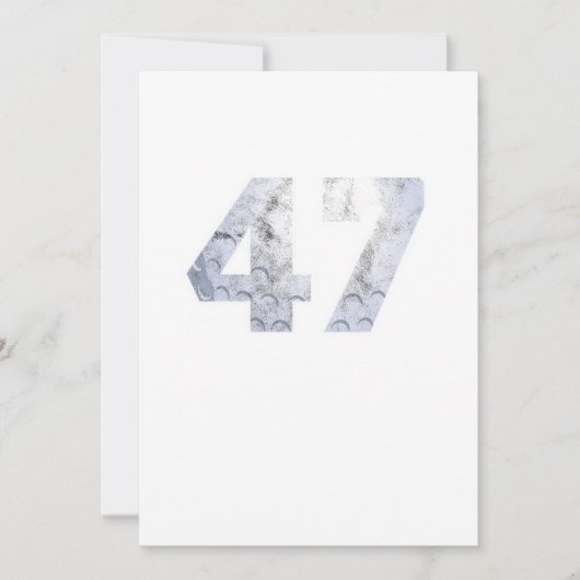 Golf Ball 47th Birthday Celebration Sport Gift Kaart (Voorkant)