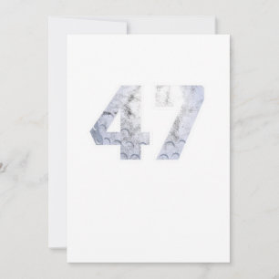 Golf Ball 47th Birthday Celebration Sport Gift Kaart