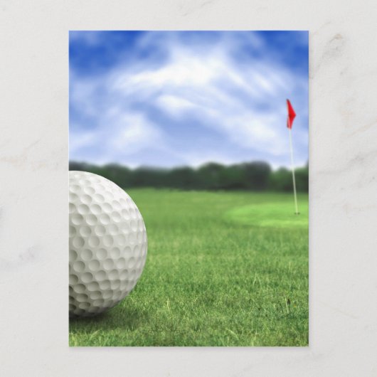 Golf Ball 4 Briefkaart (Voorkant)