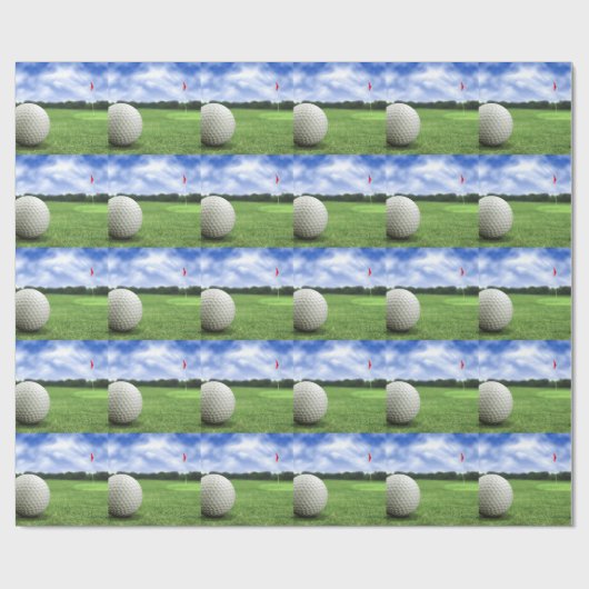 Golf Ball 4 Cadeaupapier (Vlak)
