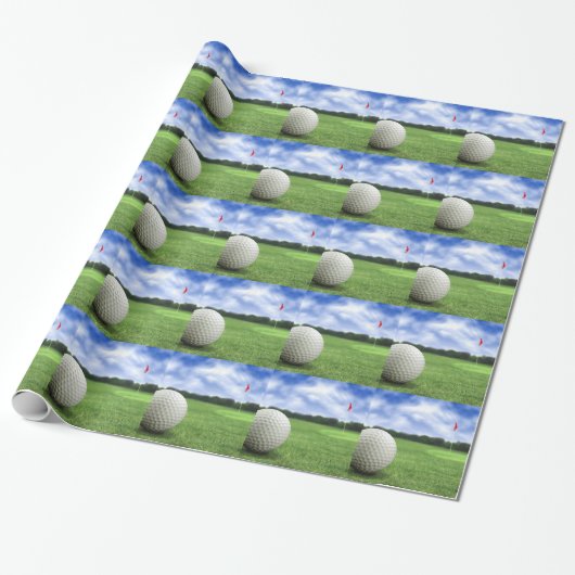 Golf Ball 4 Cadeaupapier (Uitgerold)