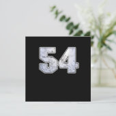 Golf Ball 54th Birthday Celebration Sport Gift Kaart (Staand voorkant)