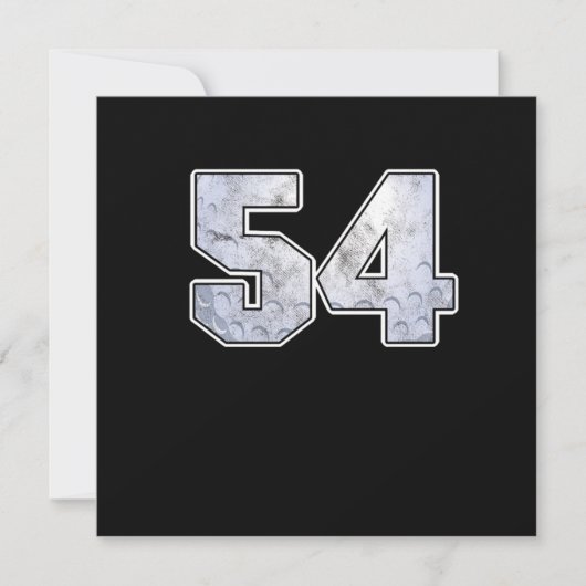 Golf Ball 54th Birthday Celebration Sport Gift Kaart (Voorkant)