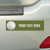 Golf Ball aangepaste bumpersticker (Op auto)