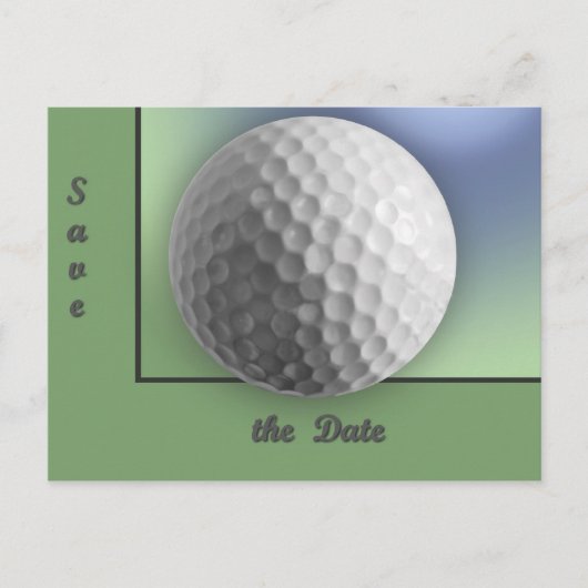 Golf Ball Aankondigingskaart (Voorkant)