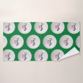 Golf Ball Anniversaire - 50e ou autre année (Serviette de bain)