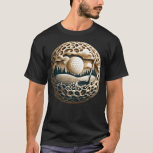 Golf Ball Artistry Elegantie op de Golfing Green T-shirt