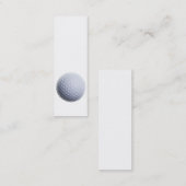 Golf Ball Background Gepersonaliseerd Sjabloon Mini Visitekaartje (Voorkant / Achterkant)