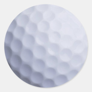 Golf Ball Background Gepersonaliseerd Sjabloon Ronde Sticker