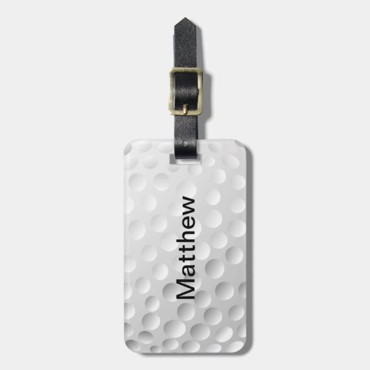 Golf Ball Bagagelabel (Voorkant verticaal)