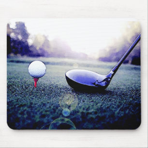 Golf Ball & Bat Muismat