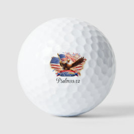 Golf Ball Blessed Happy 250th Birthday USA! Golfballen