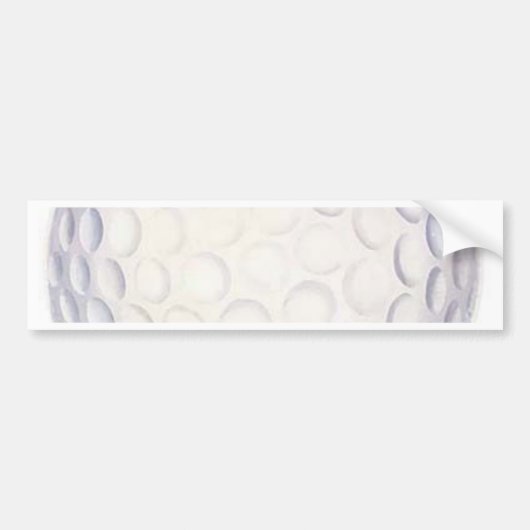 Golf Ball Bumpersticker (Voorkant)
