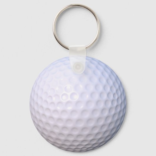 Golf Ball Button Key Ring Sleutelhanger (Voorkant)