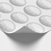 Golf Ball Cadeaupapier (Hoek)