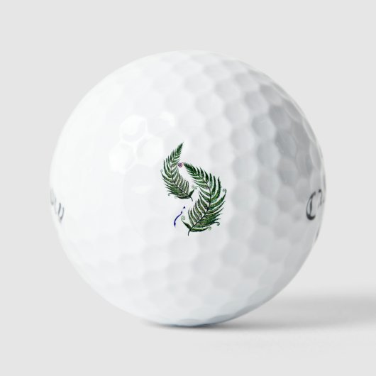 Golf Ball Callaway Supersoft with Aotearoa Fern Golfballen (Voorkant)