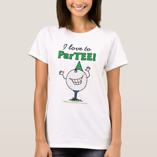 Golf Ball Character ParTEE! T-shirt (Voorkant)