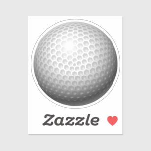 Golf Ball Close-up Sport Sticker