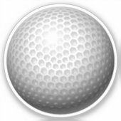 Golf Ball Close-up Sport Sticker (Voorkant)