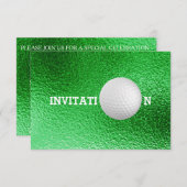 Golf Ball Custom 12,7 cm x 8,9 cm Invitations (Devant / Derrière)