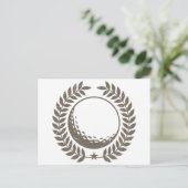 Golf Ball  design Briefkaart (Staand voorkant)