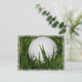 Golf Ball Design Briefkaart (Staand voorkant)