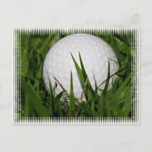 Golf Ball Design Briefkaart (Voorkant)