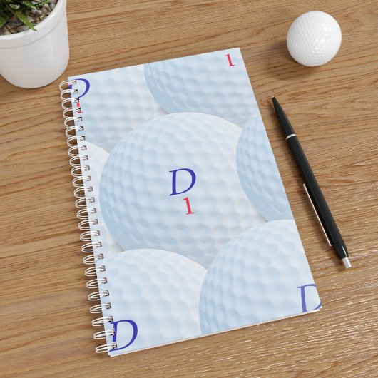 Golf Ball Design Golfer's Weekly Planner