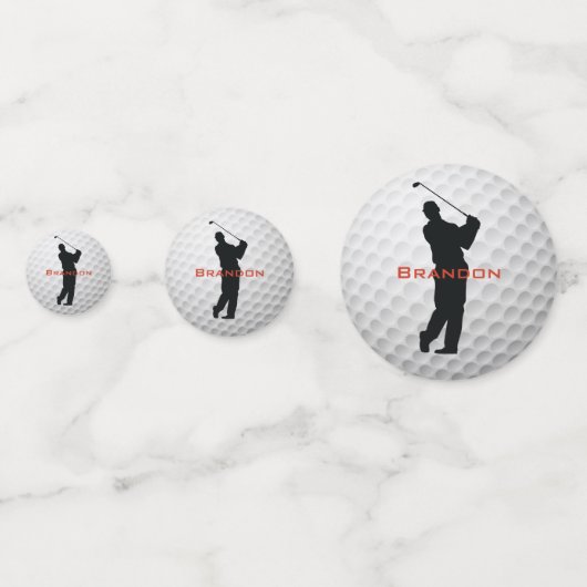 Golf Ball Design Table Confetti (Achterkanten)