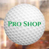 Golf Ball Design Window Cling Raamsticker (Vel 2)