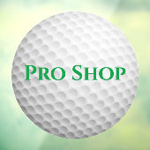 Golf Ball Design Window Cling Raamsticker (Vel 3)