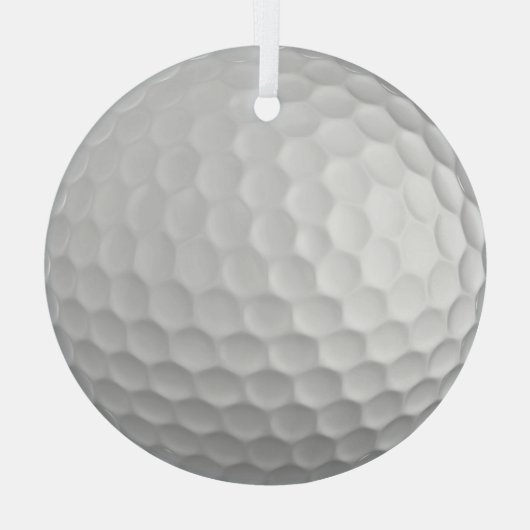 Golf Ball Dimples Glas Ornament (Achterkant)
