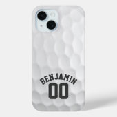 Golf Ball Dimples met aangepast naamnummer Case-Mate iPhone Case (Achterkant)