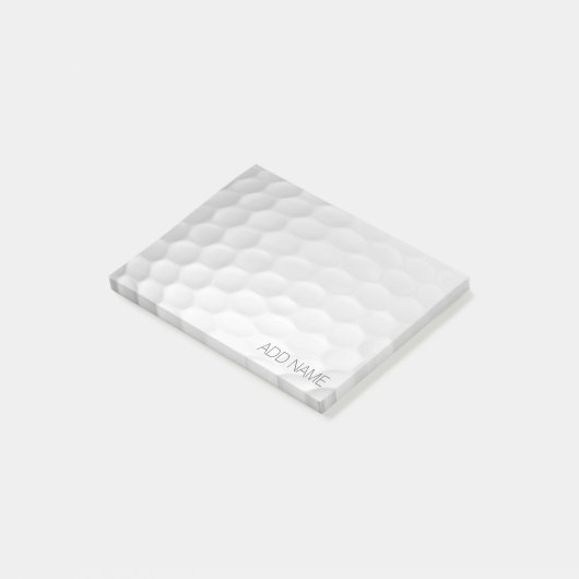 Golf Ball Dimples met eigen naam Post-it® Notes (Schuin)