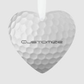 Golf Ball Dimples motif avec texte personnalisé (devant)