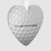 Golf Ball Dimples motif avec texte personnalisé (devant)