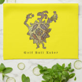 Golf Ball Eater Petroglyph Serviette de cuisine (Plié)