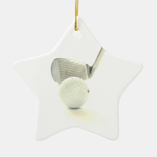 Golf Ball en Club Ornament (Voorkant)
