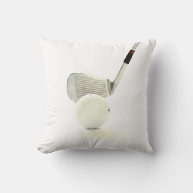 Golf Ball en Club Pillow Kussen (Voorkant)