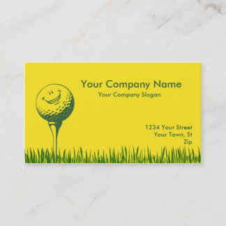 Golf Ball en Golf T-shirt Visitekaartje
