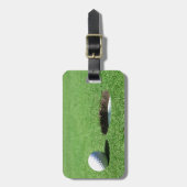 Golf Ball en Hole Bagagelabel (Voorkant verticaal)