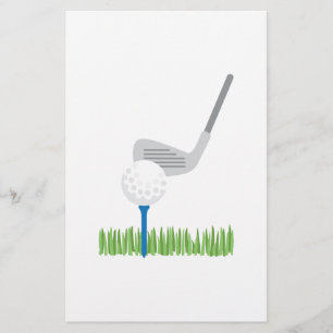 Golf Ball en Iron Briefpapier