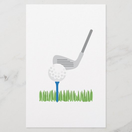Golf Ball en Iron Briefpapier (Voorkant)