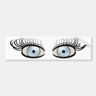 Golf Ball Eyes Bumpersticker