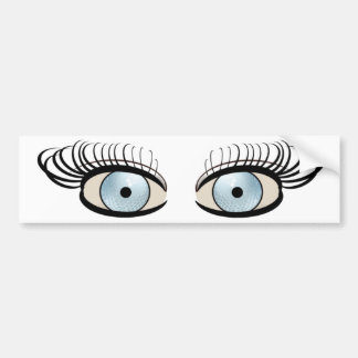 Golf Ball Eyes Bumpersticker