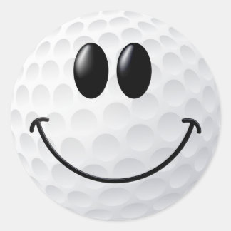 Golf Ball Face Ronde Sticker