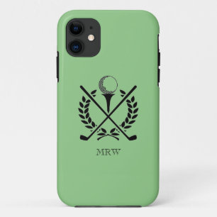 Golf Ball Golf Clubs Initialen Sport Aangepaste kl iPhone 11 Hoesje