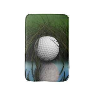 Golf Ball Hiding in Grass Sports Humor Badmat