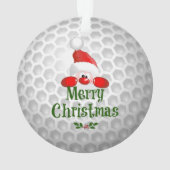 Golf Ball Holiday Design, Joyeux Noël, (dos)