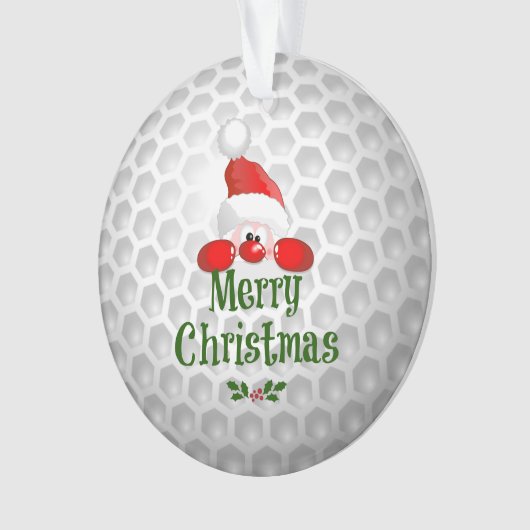 Golf Ball Holiday Design, Joyeux Noël, (devant)